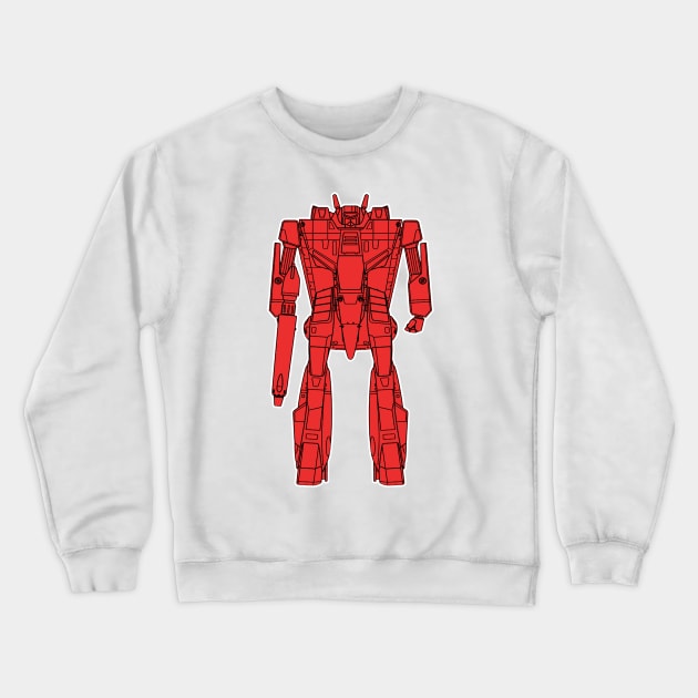 Design red Crewneck Sweatshirt by Robotech/Macross and Anime design's